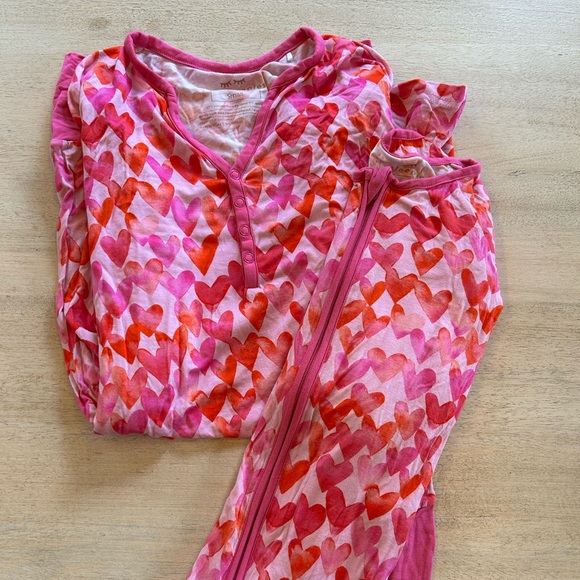 Little Sleepies Mommy and Me Zippie Set. Zippie 3T Mom top Small - Picture 1 of 5